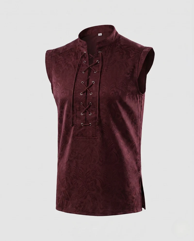 Damen T-Shirt mit Schnürung Nord Taschen