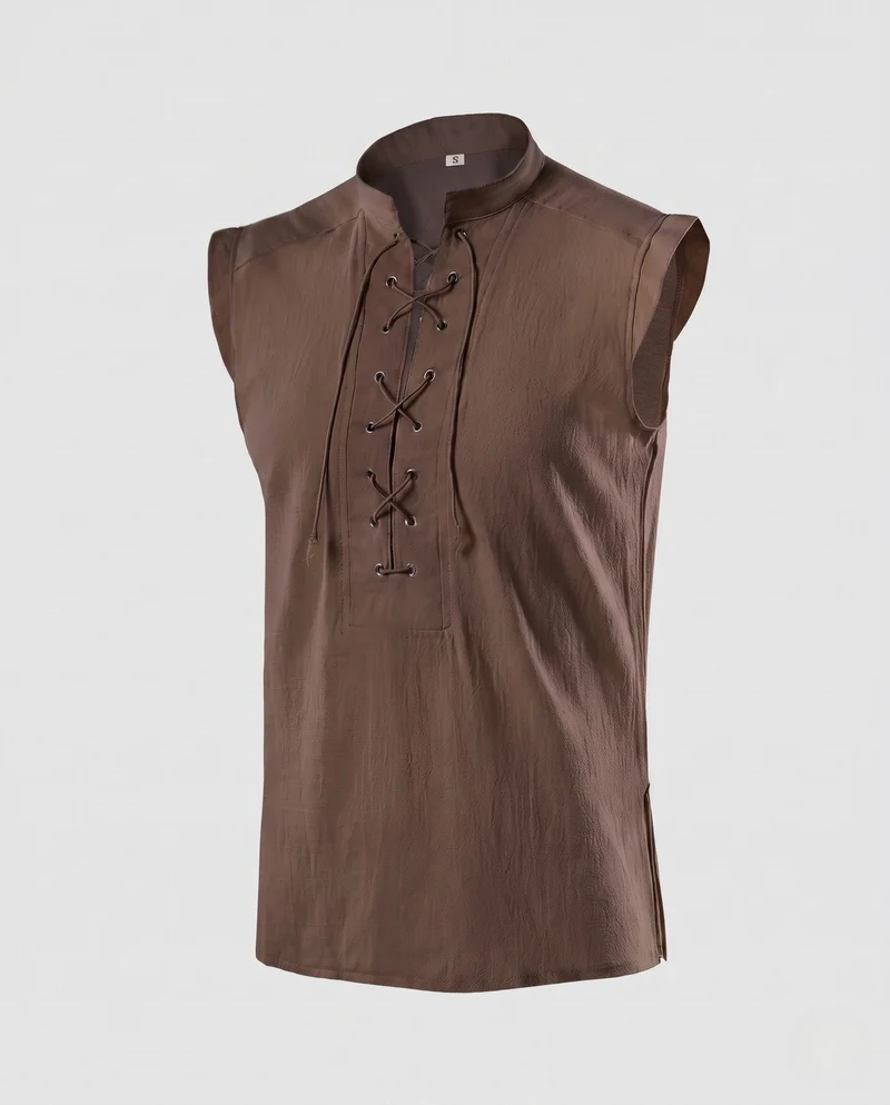 Damen T-Shirt mit Schnürung Nord Taschen