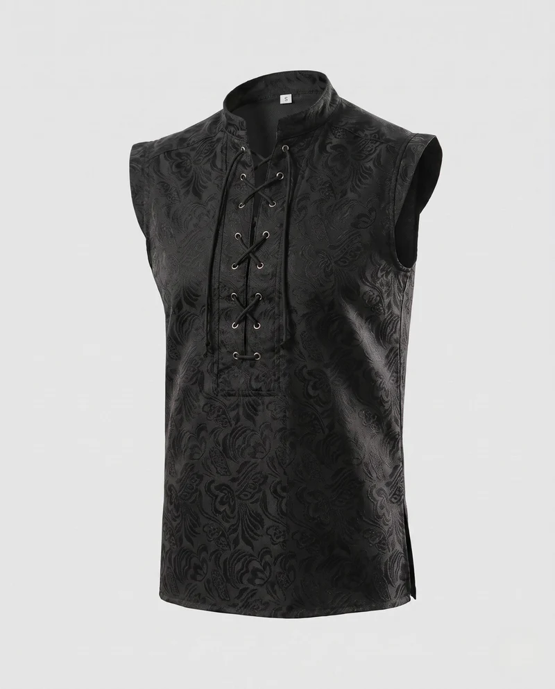 Damen T-Shirt mit Schnürung Nord Taschen
