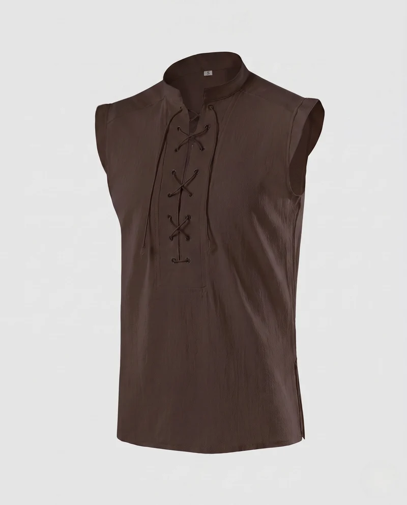 Damen T-Shirt mit Schnürung Nord Taschen