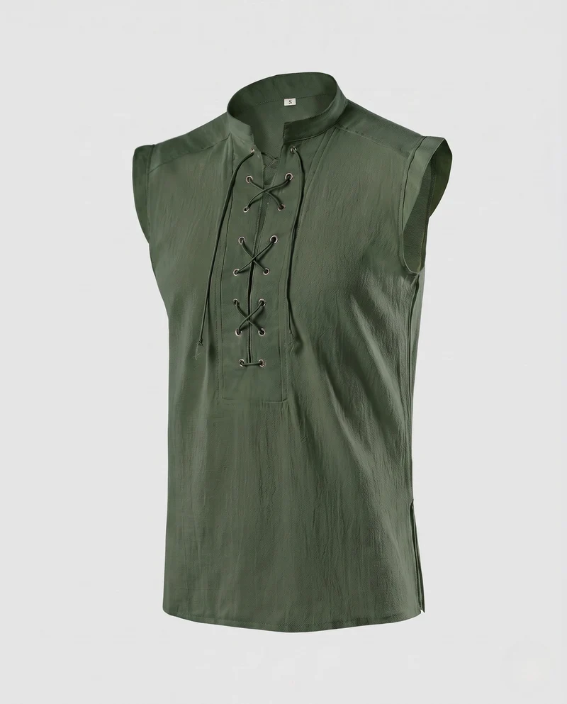 Damen T-Shirt mit Schnürung Nord Taschen