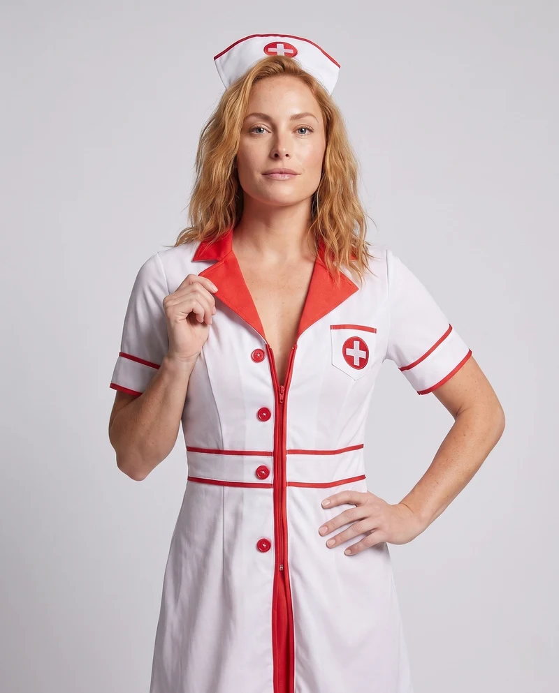 Frauen Sexy Krankenschwester Kostüm Nord Taschen
