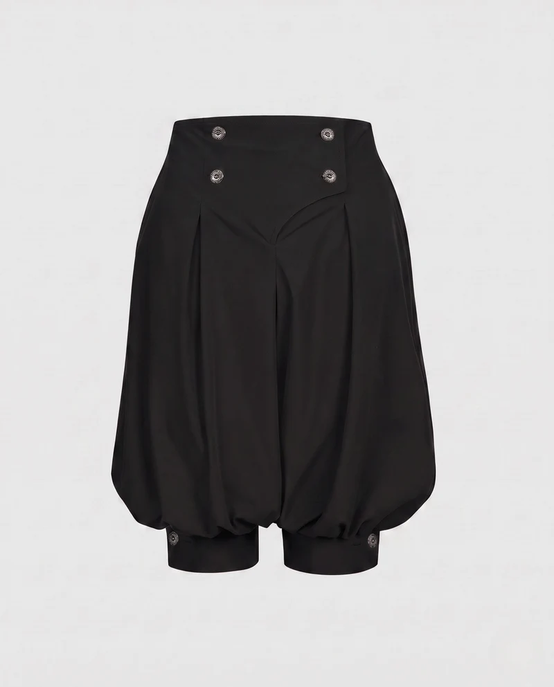Damen elegante Ballonhosen mit stilvollen Knopfdetails Nord Taschen