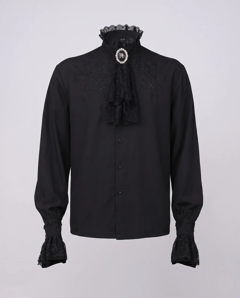 Damen Elegante Bluse mit Rüschen und Bindegürtel