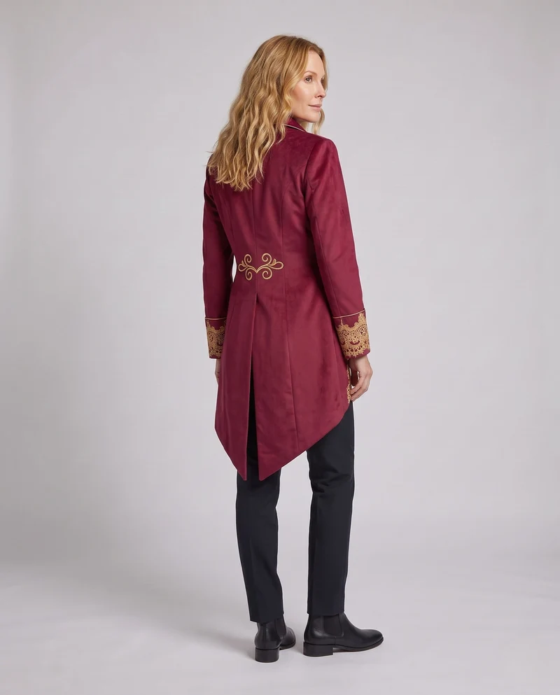 Damen Elegante Gala Jacke mit aufwendigem Goldmuster Nord Taschen