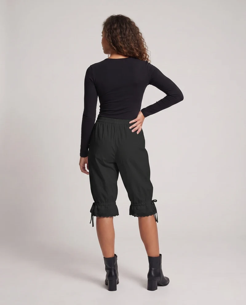 Damen Loose-Fit Harem-Hosen mit Spitze-Details Nord Taschen
