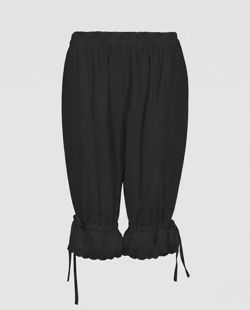 Damen Loose-Fit Harem-Hosen mit Spitze-Details Nord Taschen