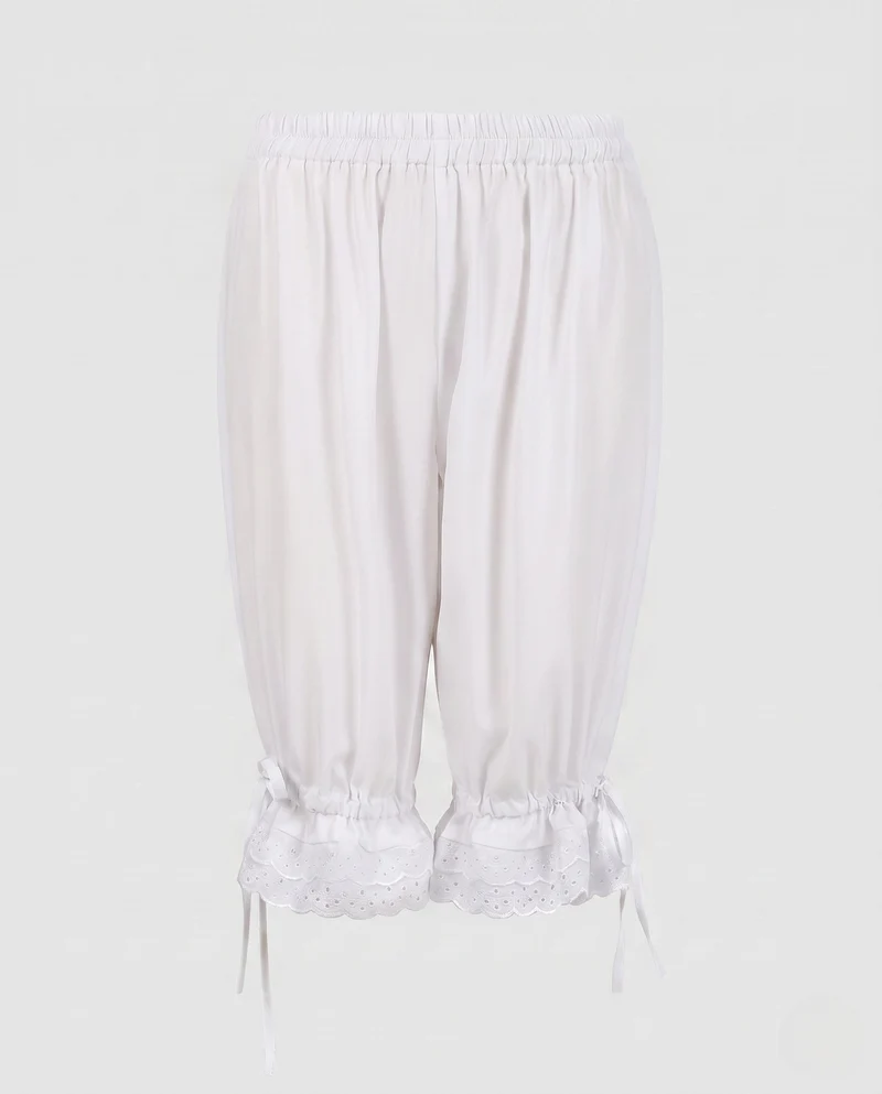 Damen Loose-Fit Harem-Hosen mit Spitze-Details Nord Taschen