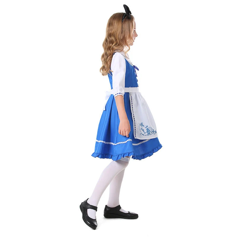 Mädchen Traditionelles Kleid Nord Taschen