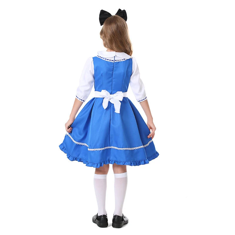 Mädchen Traditionelles Kleid Nord Taschen
