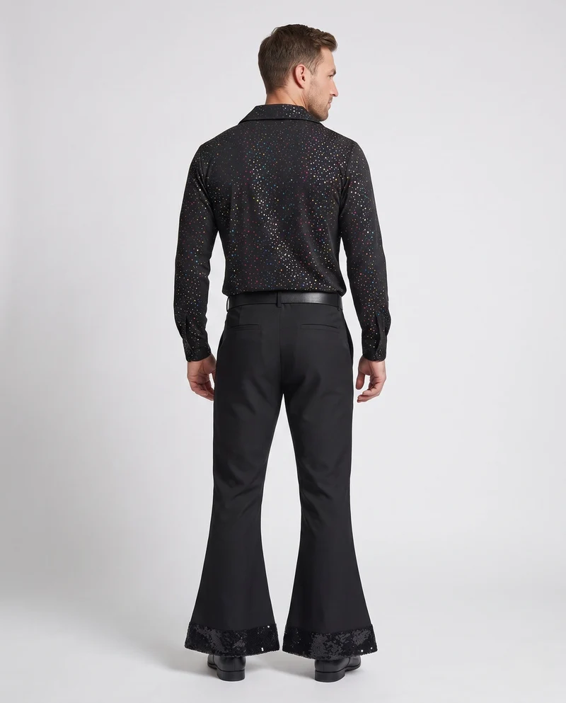 Herren Disco-Kostüm mit Glitzerdetails Nord Taschen