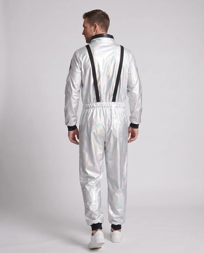 Herren futuristischer Raumanzug Kostüm Nord Taschen