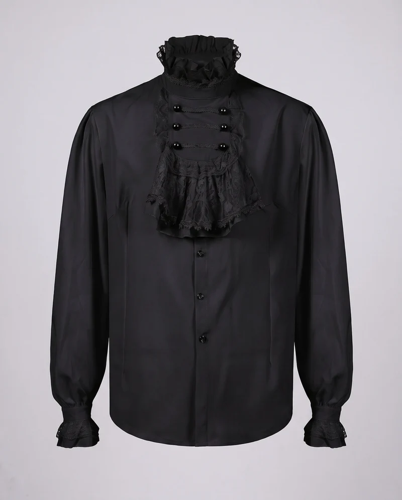 Damen Elegante Rüschenshirt mit hochwertiger Spitze und maßgeschneidertem Schnitt Nord Taschen