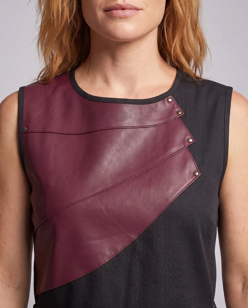 Damen modischer Kostümumhang mit asymmetrischen Akzenten und praktischen Taschen Nord Taschen