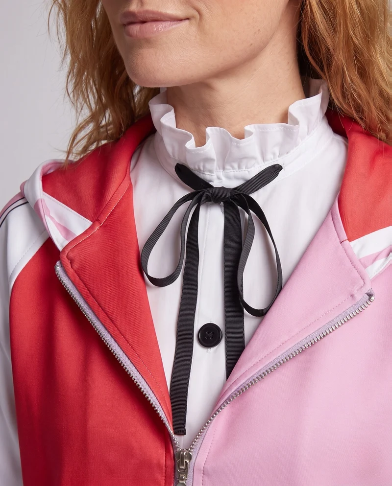 Damen multifunktionale Kapuzenjacke mit bunten Applikationen und Zubehör Nord Taschen
