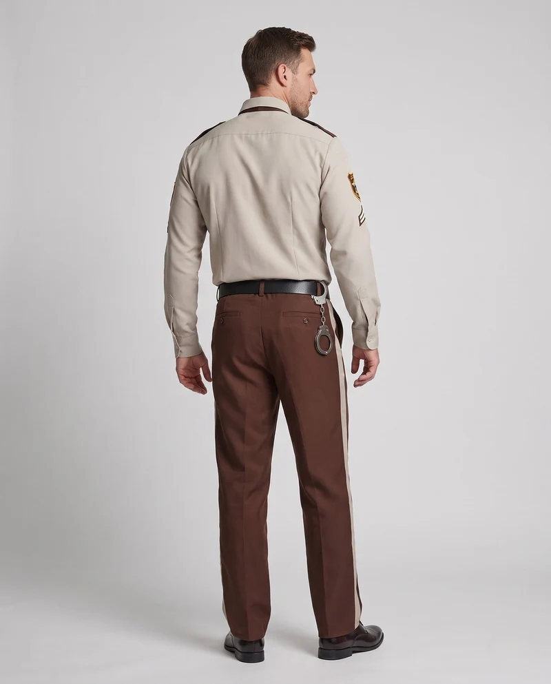Männer Polizeikostüm mit Zubehör Nord Taschen