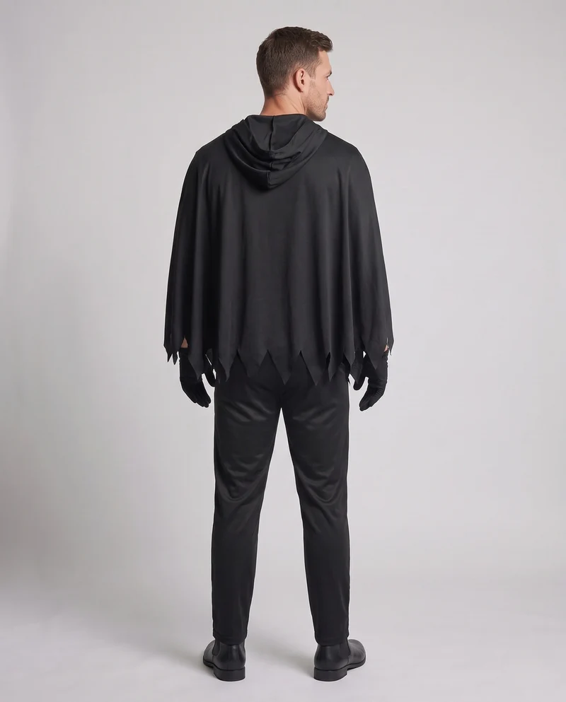 Herren Skelett Halloween Kostüm mit Kapuze Nord Taschen