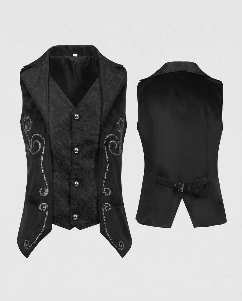 Damen Elegantes West mit Aufwendiger Stickerei Nord Taschen