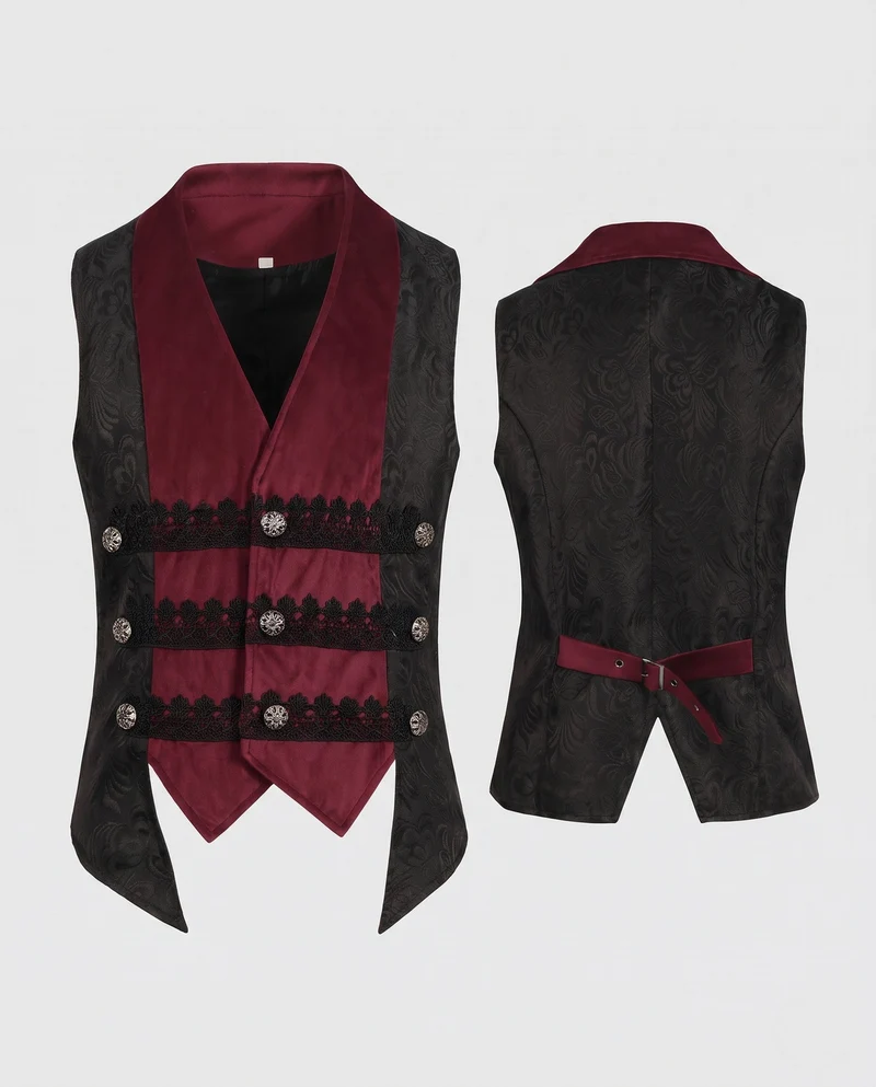 Damen Elegantes West mit Aufwendiger Stickerei Nord Taschen