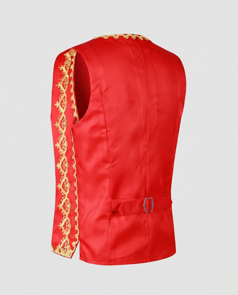 Damen elegantes Weste mit intricate goldfarbenem Muster Nord Taschen