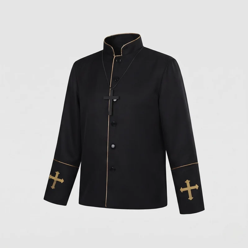 Frauen Priester Kostüm Jacke Nord Taschen