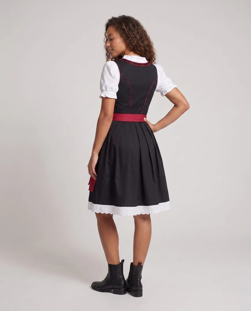 Dirndl-Kleid für Frauen mit traditionellen Spitzenakzenten und eleganter Schnürung Nord Taschen