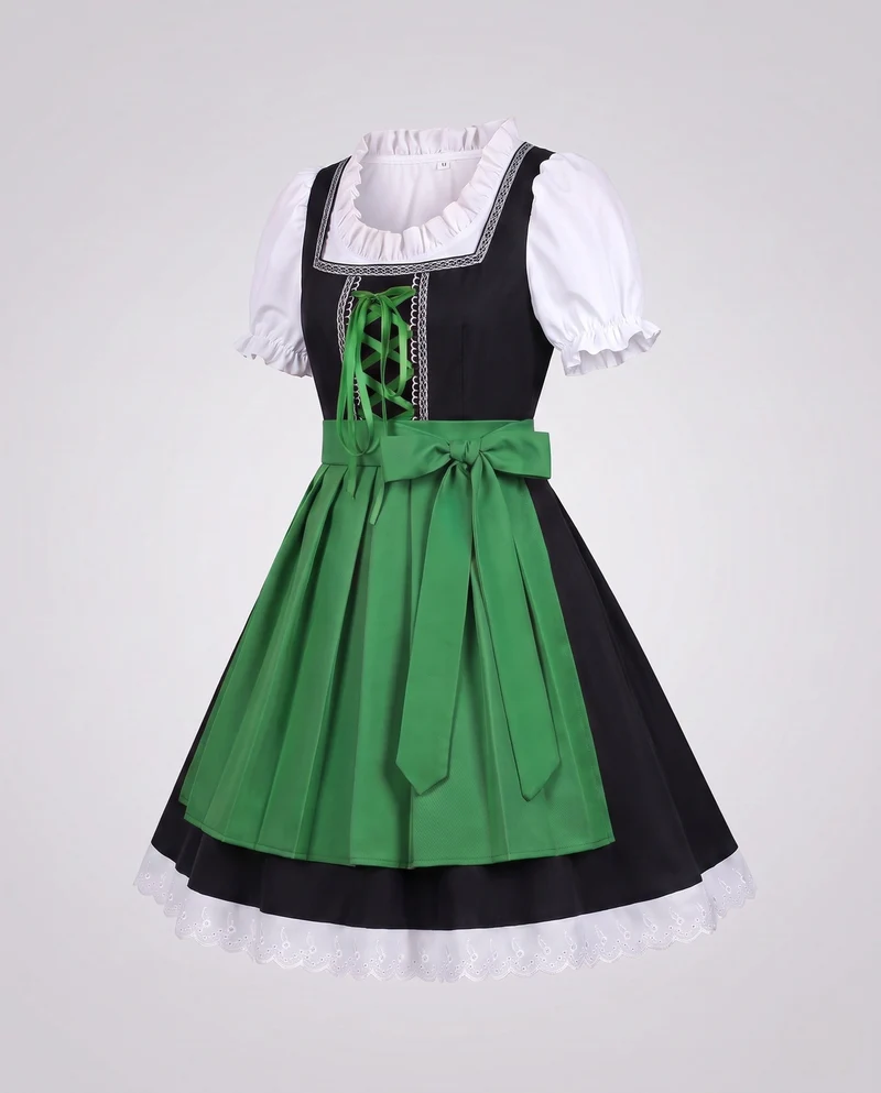 Dirndl-Kleid für Frauen mit traditionellen Spitzenakzenten und eleganter Schnürung Nord Taschen