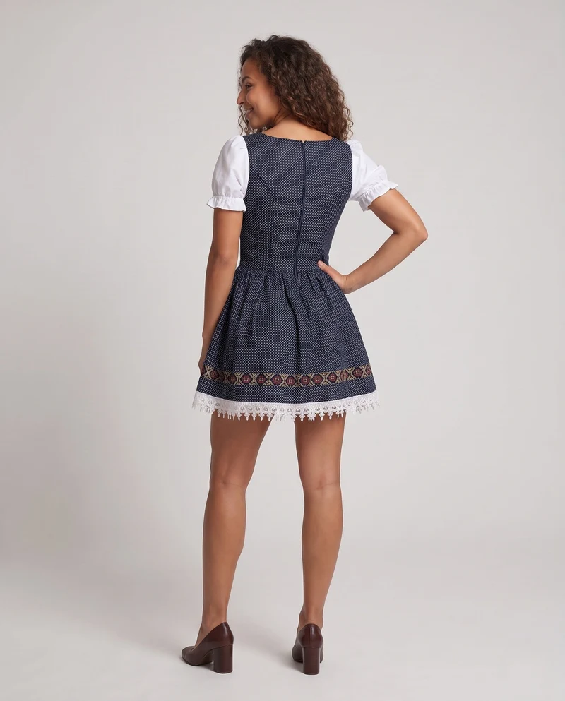 Damen-Dirndl mit aufwendiger Stickerei und lässigem Schnitt Nord Taschen