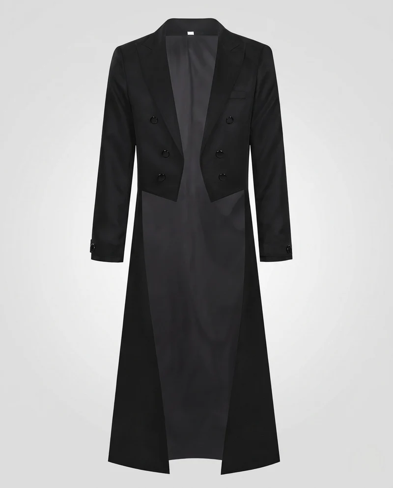 Damen Eleganter Mantel mit doppelter Knopfleiste Nord Taschen