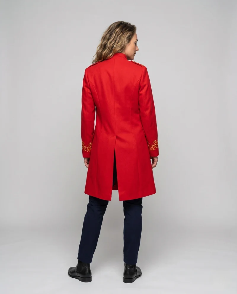 Damen Rüschbluse mit langen Ärmeln und dekorativen Details Nord Taschen