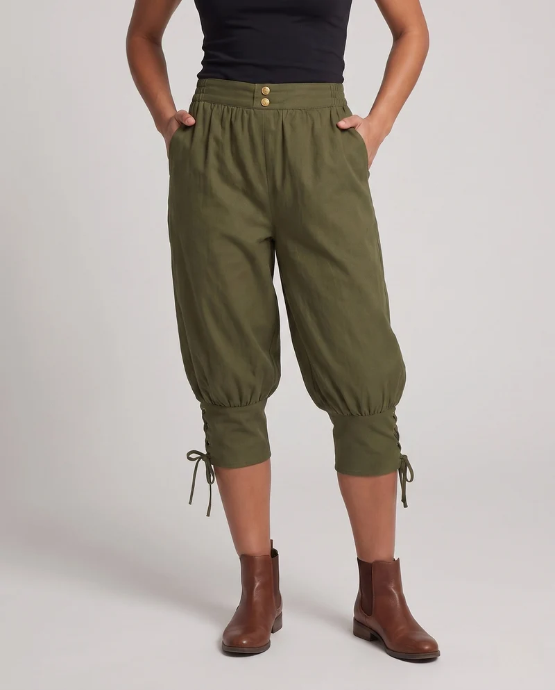 Damen Sommer Tarnhosen mit elastischem Bund und verstellbarem Knöchel Nord Taschen