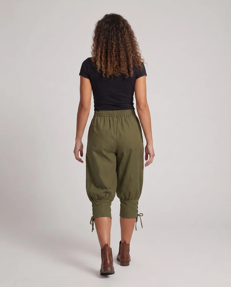 Damen Sommer Tarnhosen mit elastischem Bund und verstellbarem Knöchel Nord Taschen