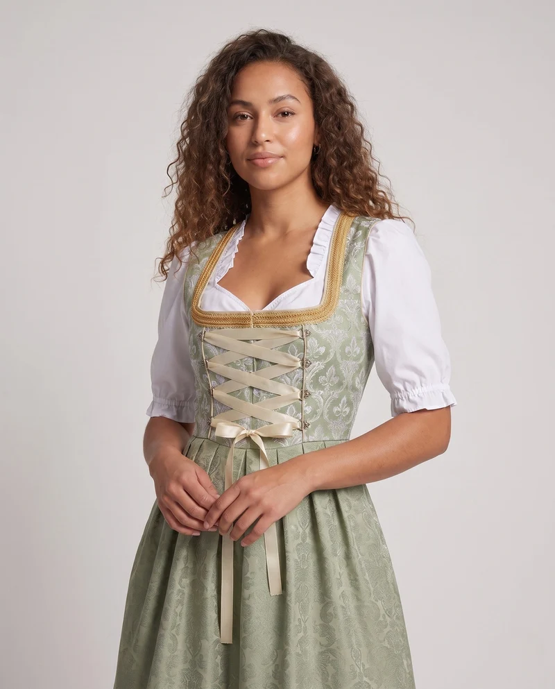 Damen Dirndl mit Spitze und elegantem Schürze Nord Taschen