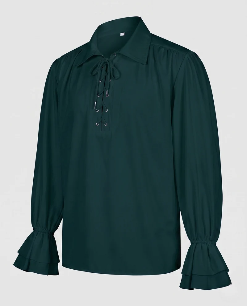 Damen elegante Bluse mit Rüscheln und dekorativem Schnürdetail Nord Taschen
