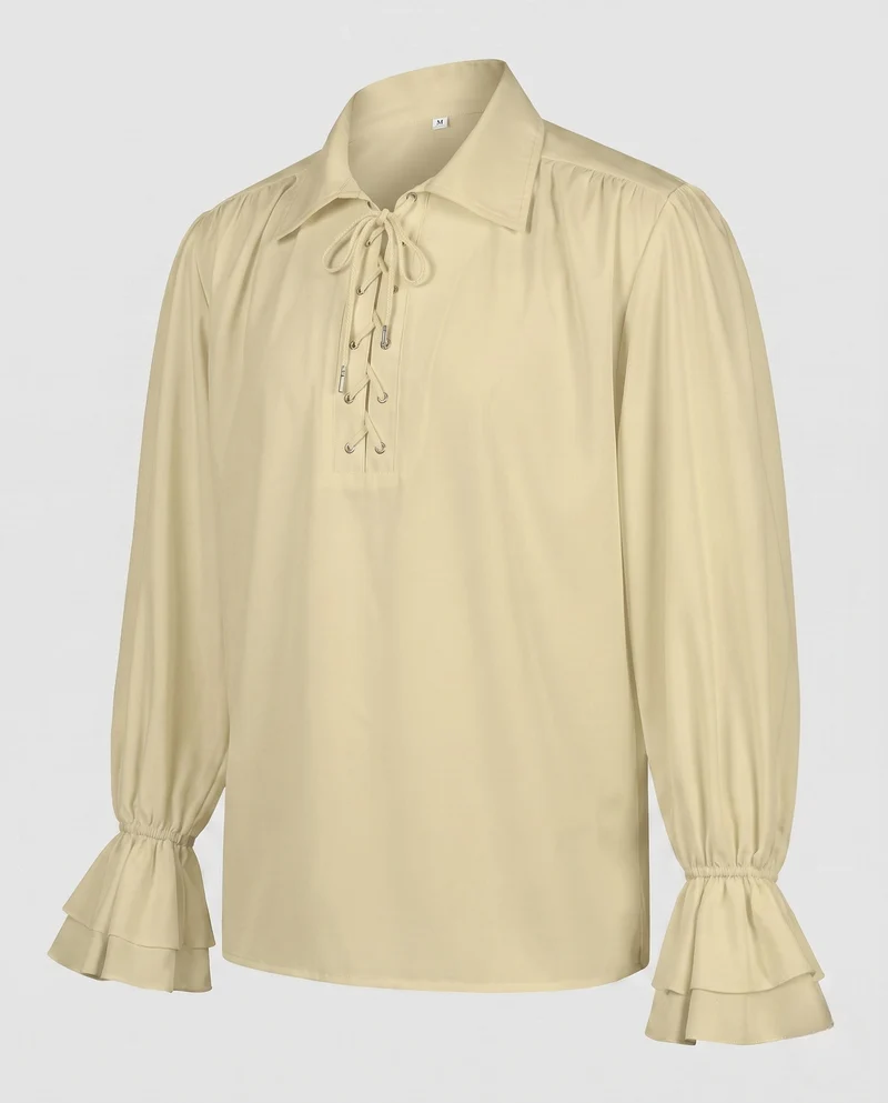 Damen elegante Bluse mit Rüscheln und dekorativem Schnürdetail Nord Taschen