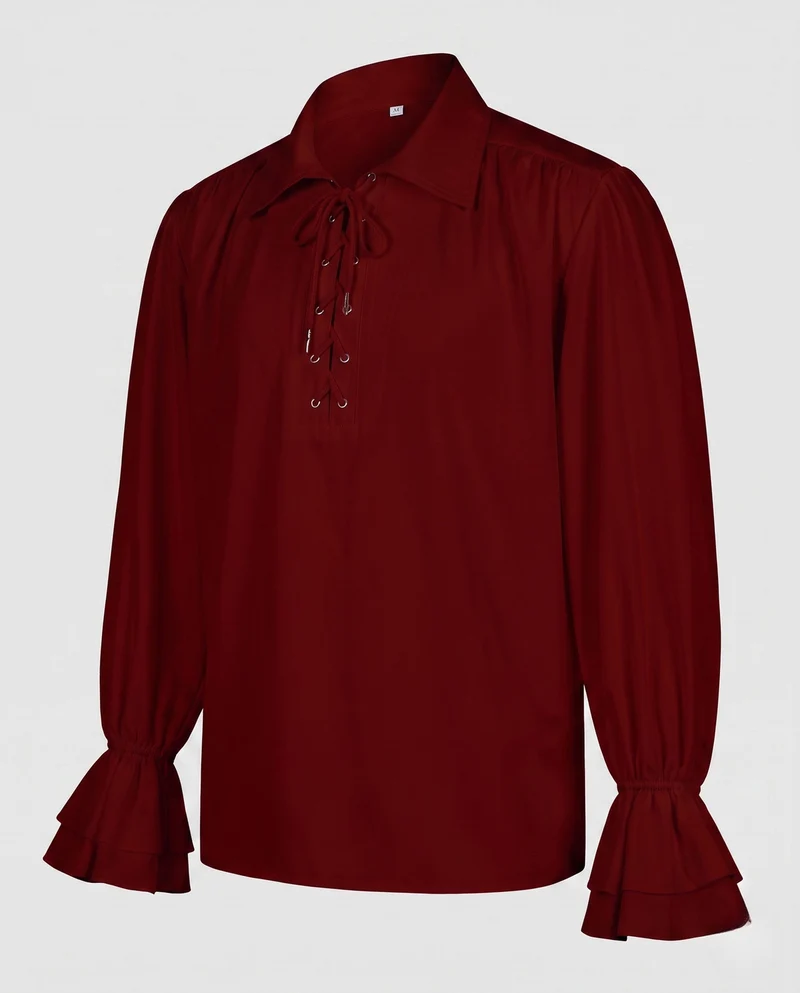 Damen elegante Bluse mit Rüscheln und dekorativem Schnürdetail Nord Taschen