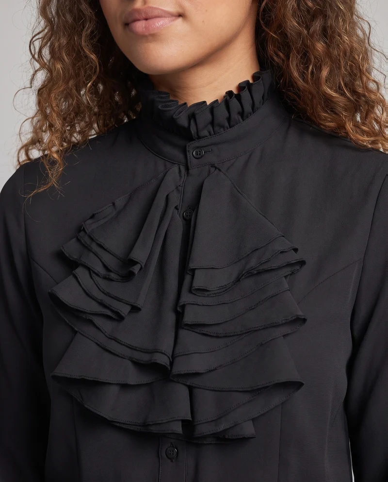 Frauen elegante Bluse mit Rüschendesign Nord Taschen
