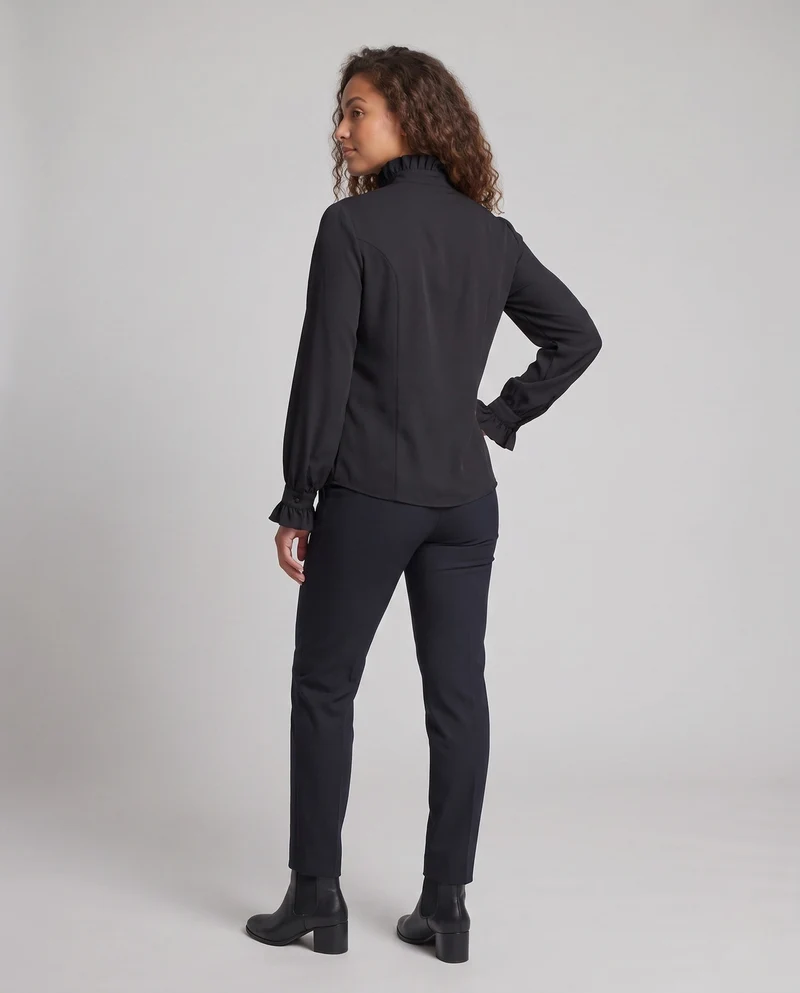 Frauen elegante Bluse mit Rüschendesign Nord Taschen