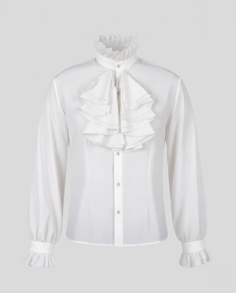Frauen elegante Bluse mit Rüschendesign Nord Taschen