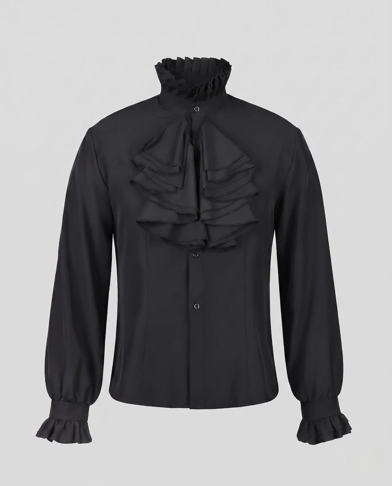 Frauen elegante Bluse mit Rüschendesign Nord Taschen