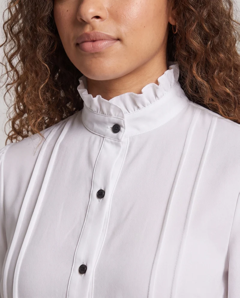 Damen elegante Bluse mit Rüschendetails Nord Taschen