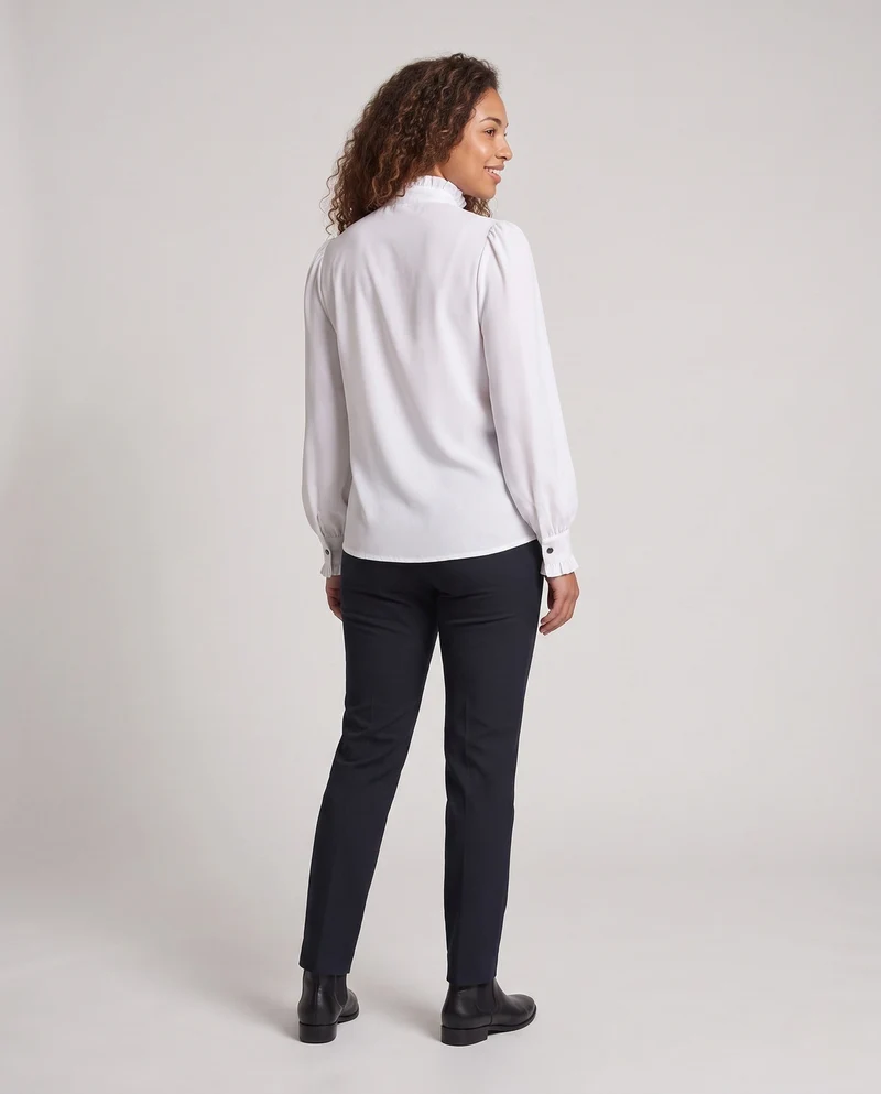 Damen elegante Bluse mit Rüschendetails Nord Taschen