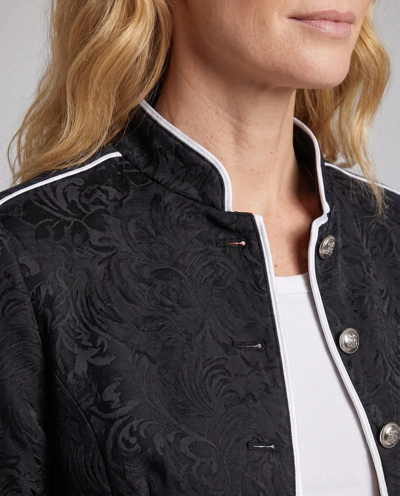 Damen Eleganter Blazer mit Künstlerischem Muster und Klassischen Akzenten Nord Taschen