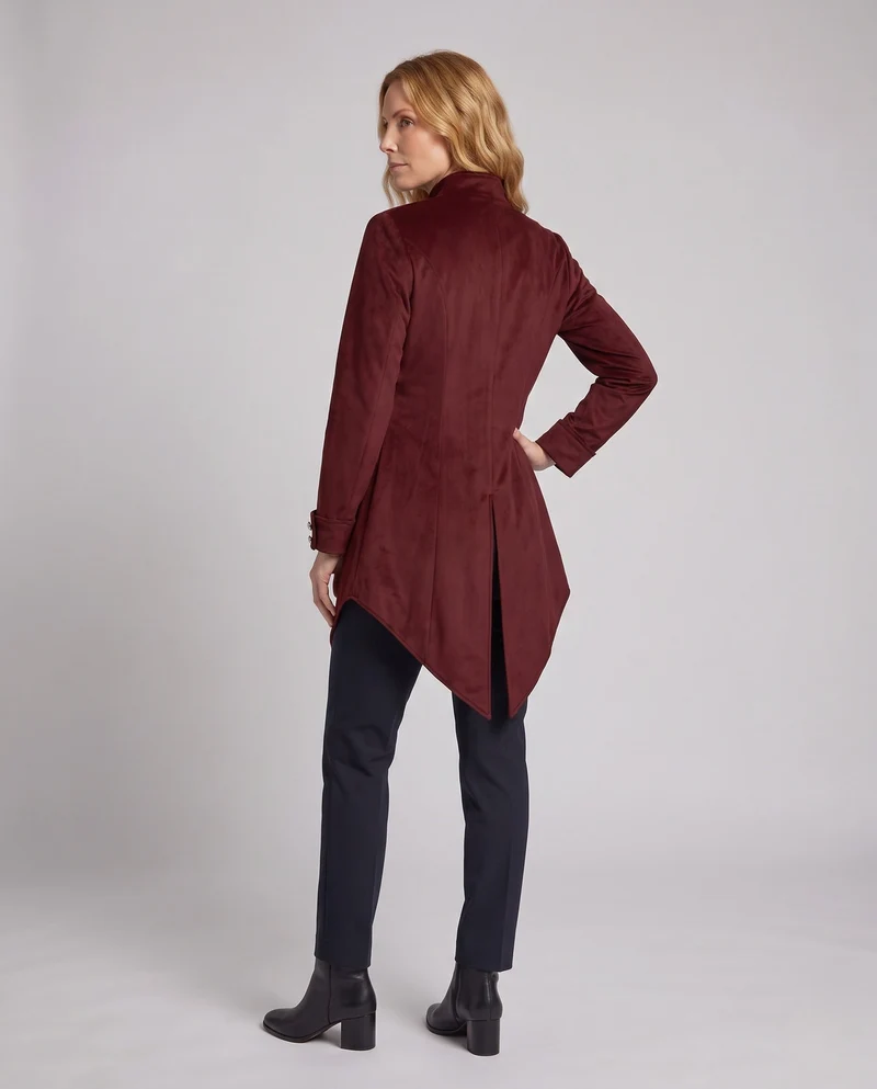 Damen Eleganter Gothic-Mantel mit Dekorativen Knöpfen und Stilvollen Akzenten Nord Taschen