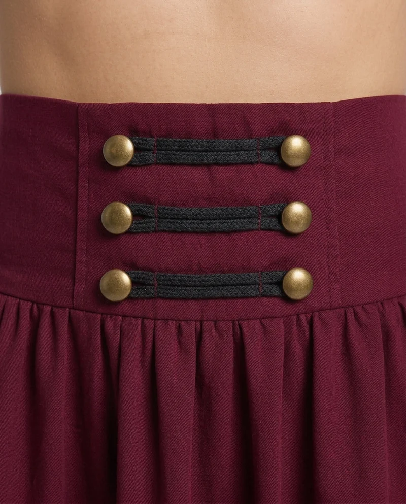 Damen Eleganter Hochzeitsrock mit Schnürung und Rüsche Nord Taschen