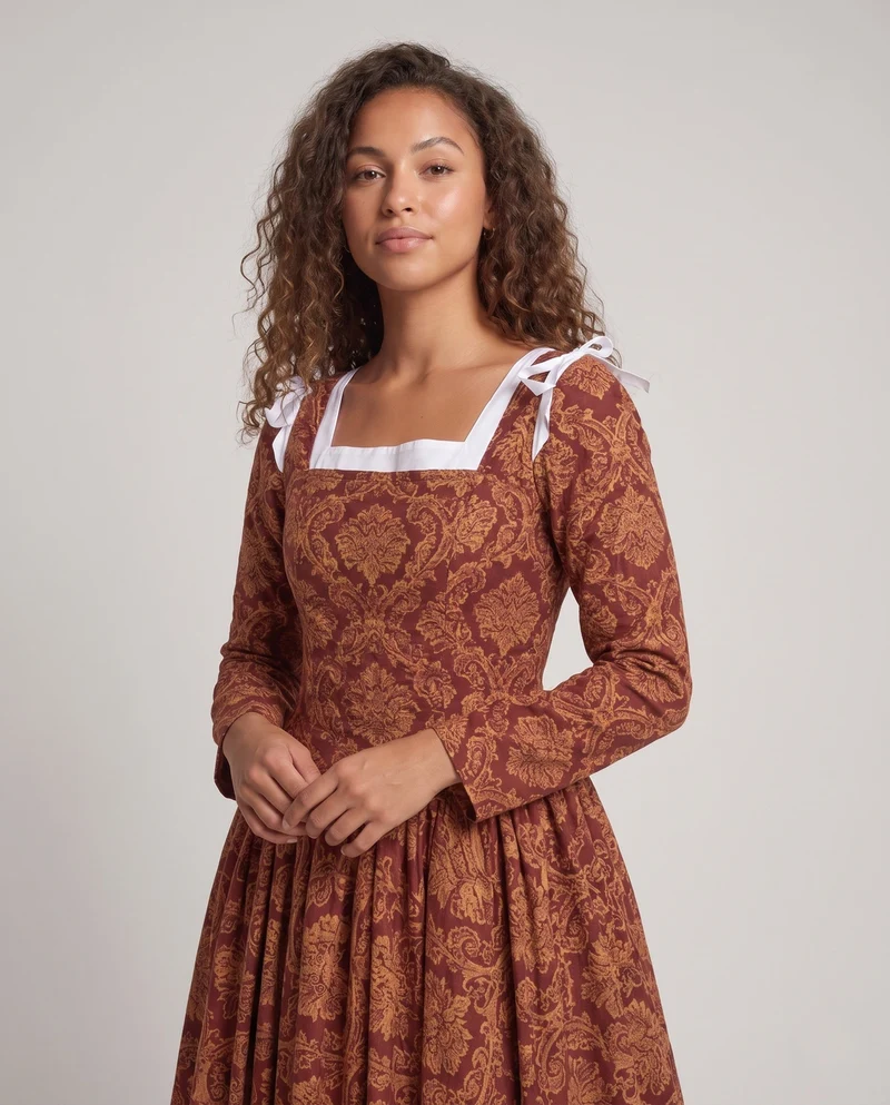Damen Trachtenkleid mit eleganten Rüschendetails Nord Taschen