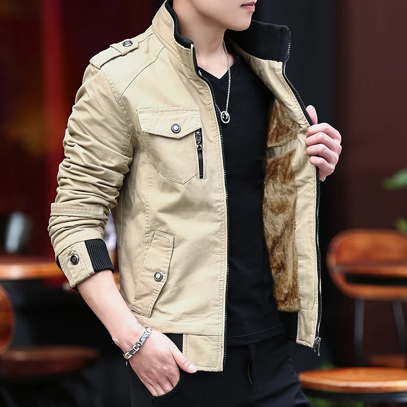 Herren Canvas-Fieldblouson Nord Taschen