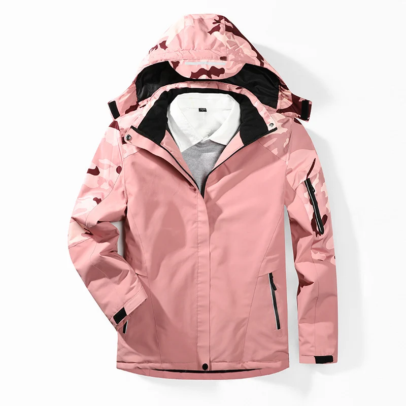 Herren Camouflage-Softshelljacke mit abnehmbarer Kapuze und atmungsaktivem Innenfutter Nord Taschen