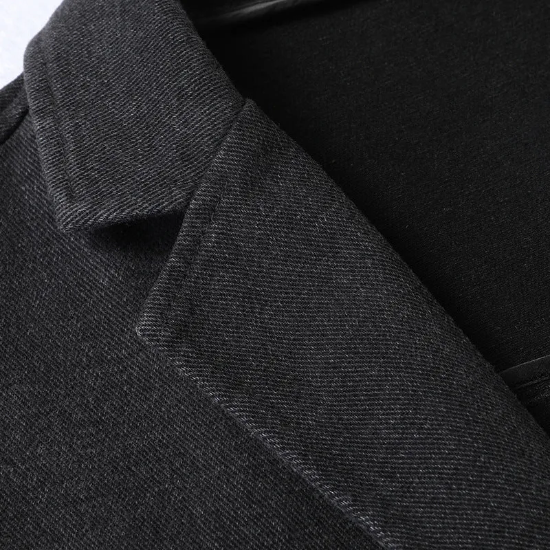 Herren Unstrukturiertes Casual-Sakko mit aufgesetzten Taschen und schmalem Revers Nord Taschen