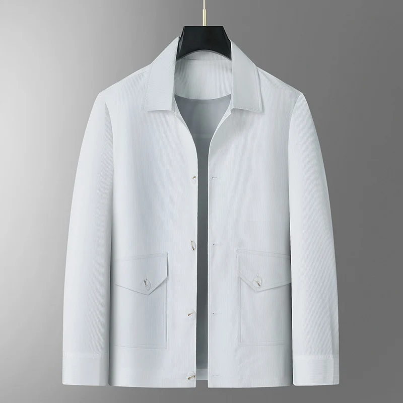 Herren Übergangsjacke im minimalistischen Worker-Stil mit Pattentaschen Nord Taschen